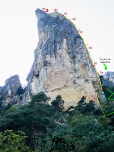 Topo Roc Aiguille : Izéki - Gorges du Tarn